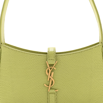 Saint Laurent Calfskin Lizard Embossed Le 5 A 7 Mini Hobo Dull Lime 8 of 11