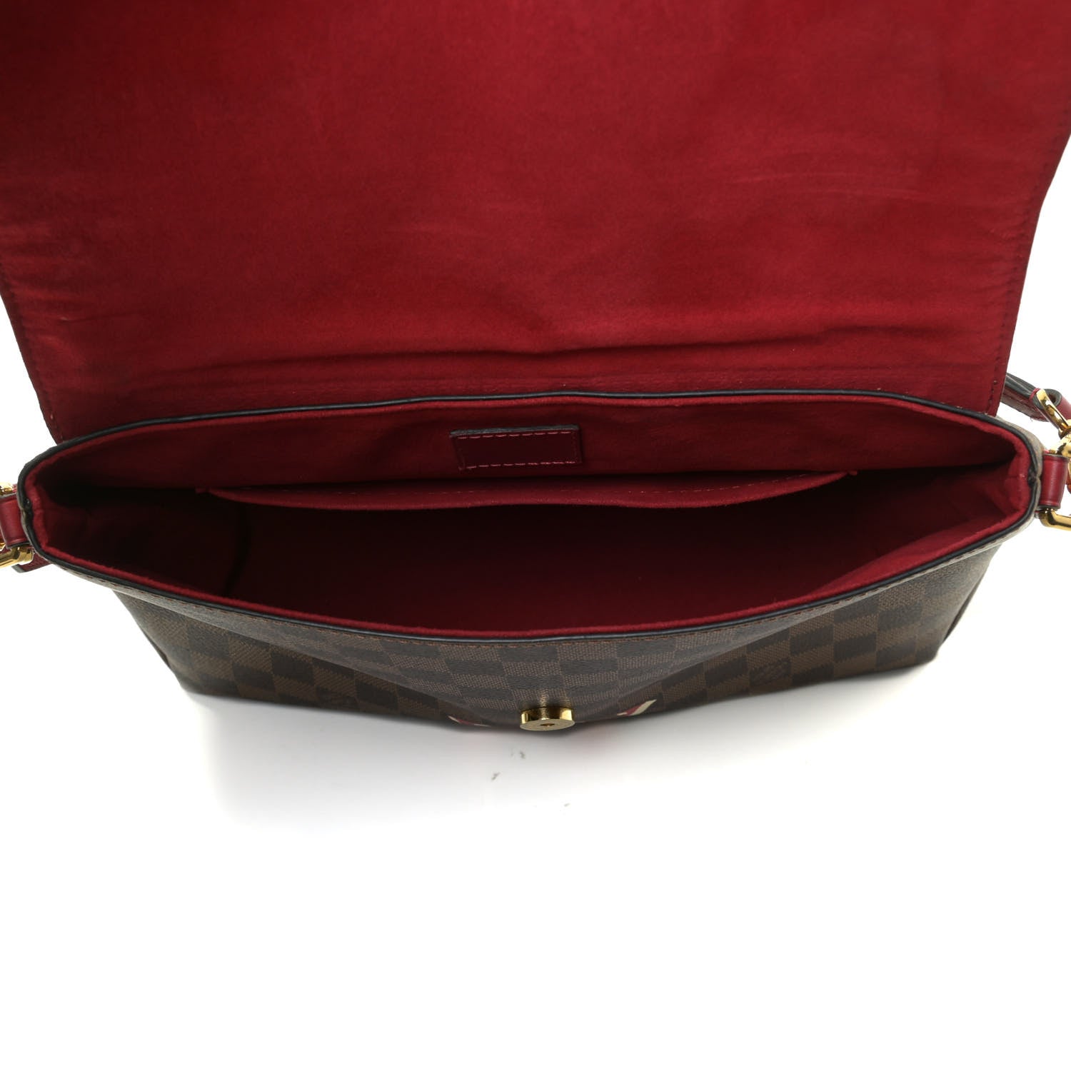 Louis Vuitton Damier Ebene Beaubourg MM Scarlet 5 of 16