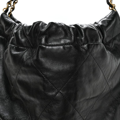 Chanel Shiny Calfskin Quilted Small Chanel 22 Black 8 of 10