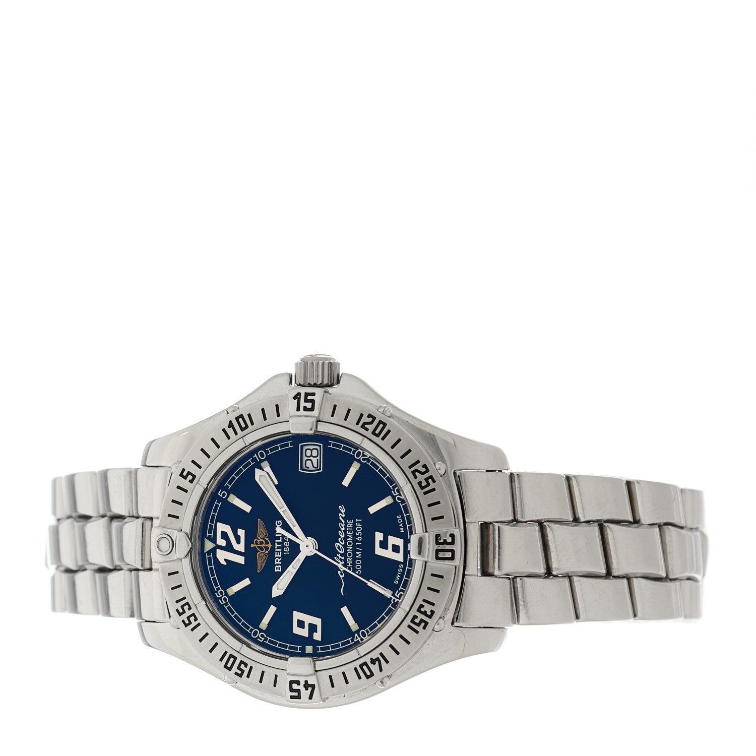 Breitling Stainless Steel 33mm Colt Oceane Quartz Watch Black A57350 2 of 5