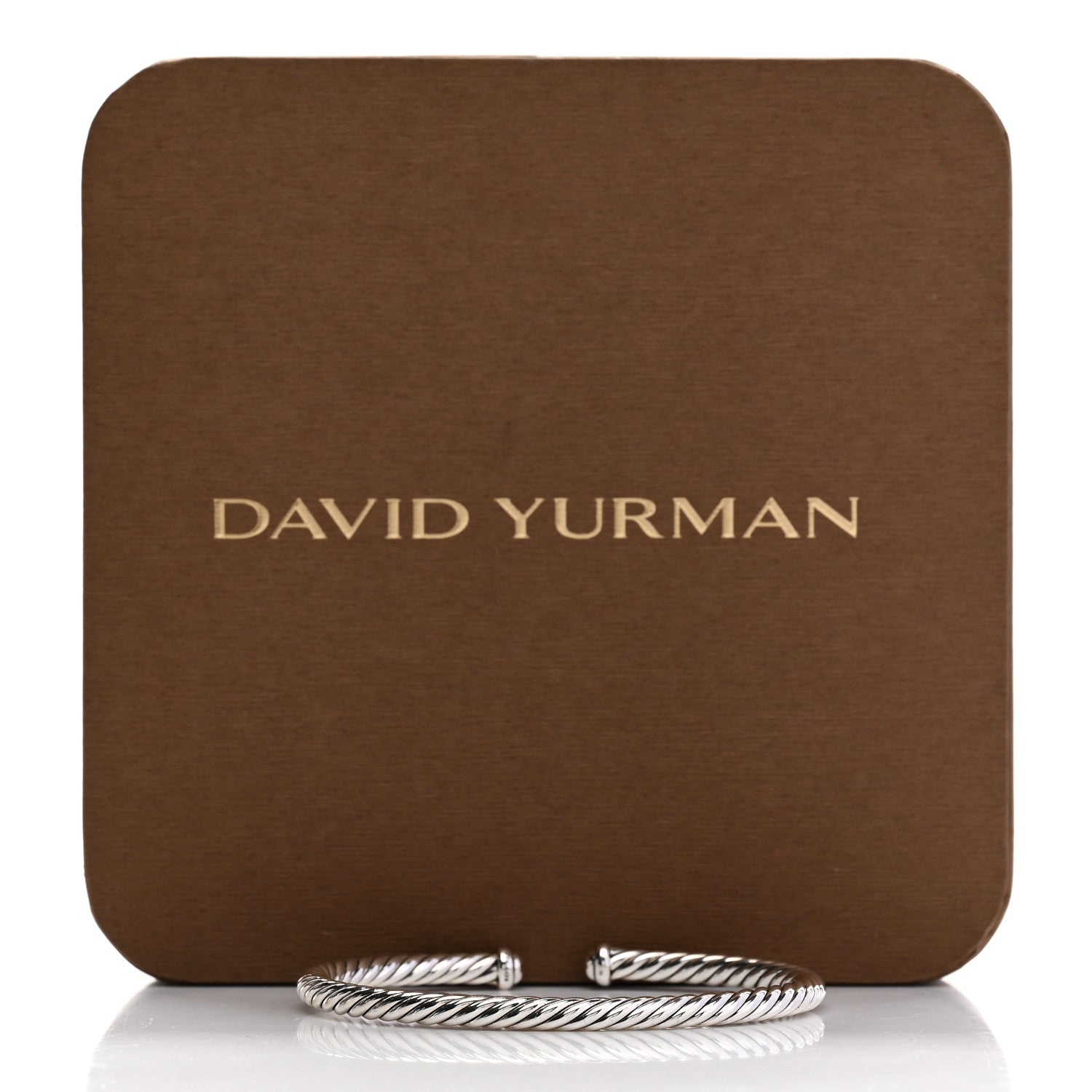 David Yurman Sterling Silver 4mm Cable Flex Bracelet 4 of 4