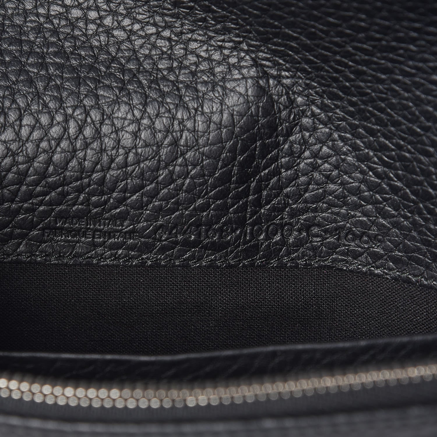 Balenciaga Grained Calfskin Classic Silver Hardware Wallet On Chain Black 9 of 9