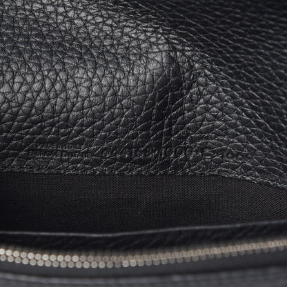Balenciaga Grained Calfskin Classic Silver Hardware Wallet On Chain Black 9 of 9