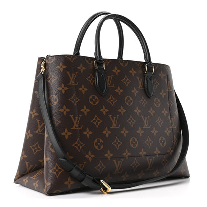 Louis Vuitton Monogram Flower Tote Black 3 of 10