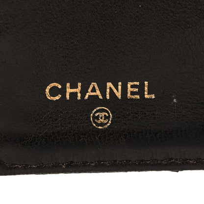 Chanel Lambskin Double Stitch Flap Card Holder Brown 7 of 12