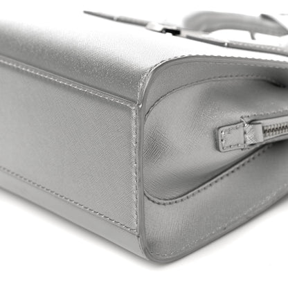 Marc Jacobs Metallic Saffiano Big Shot Tote Silver 6 of 12