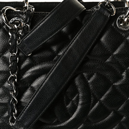 Chanel Caviar Quilted Grand Shopping Tote GST Black 14 of 16