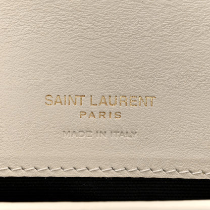 Saint Laurent Crocodile Embossed Monogram Phone Holder Crossbody Crema Soft 6 of 11