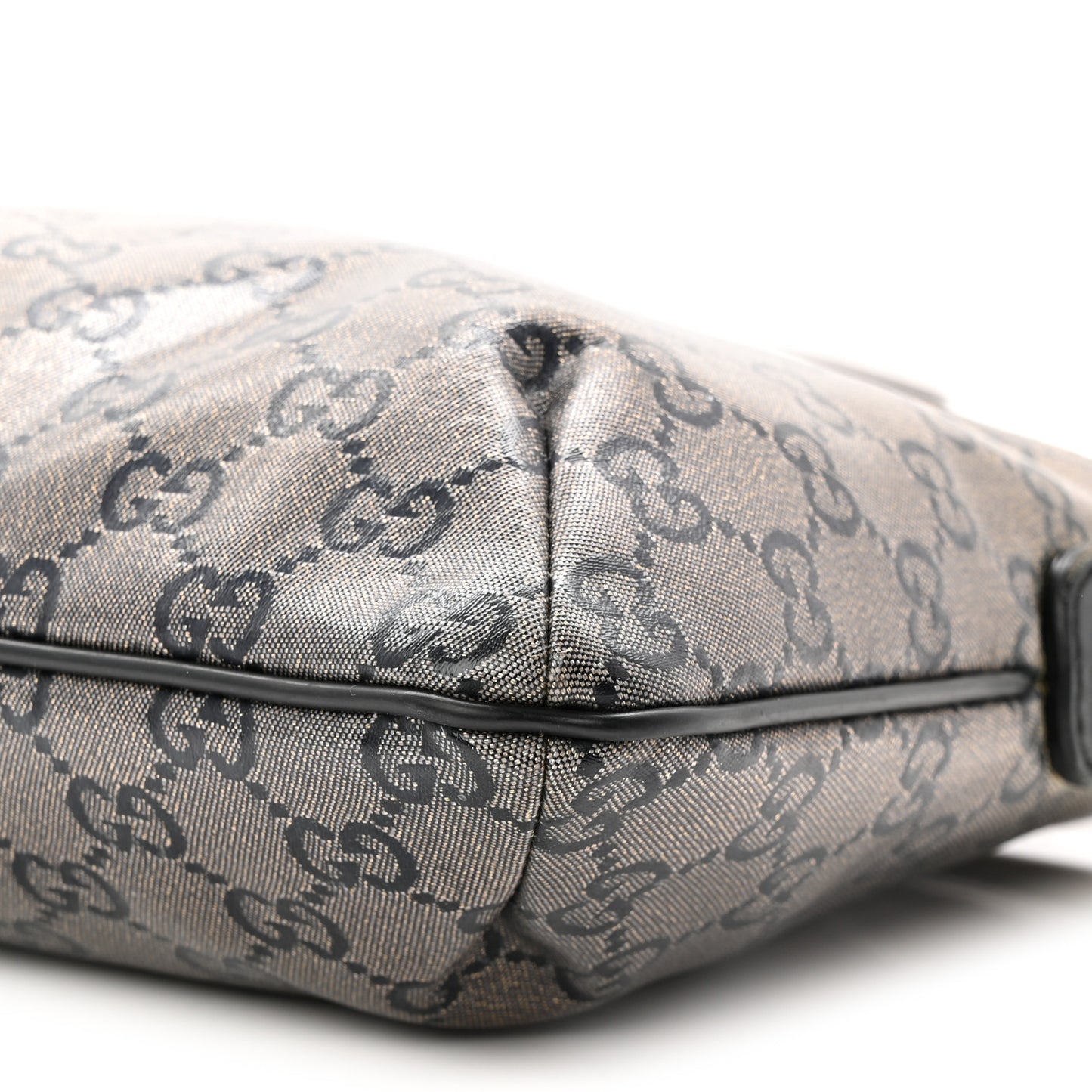 Crystal Monogram Small Flat Messenger Crossbody Navy