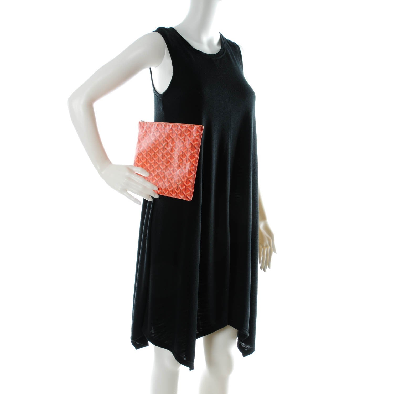 Goyard Goyardine Senat Pochette MM Orange 2 of 7