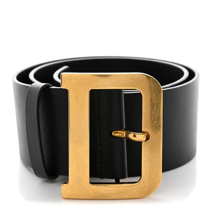 Christian Dior Calfskin Diorquake Belt 75 30 Black 1 of 8
