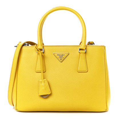 Prada Saffiano Small Galleria Double Zip Tote Soleil 1 of 13