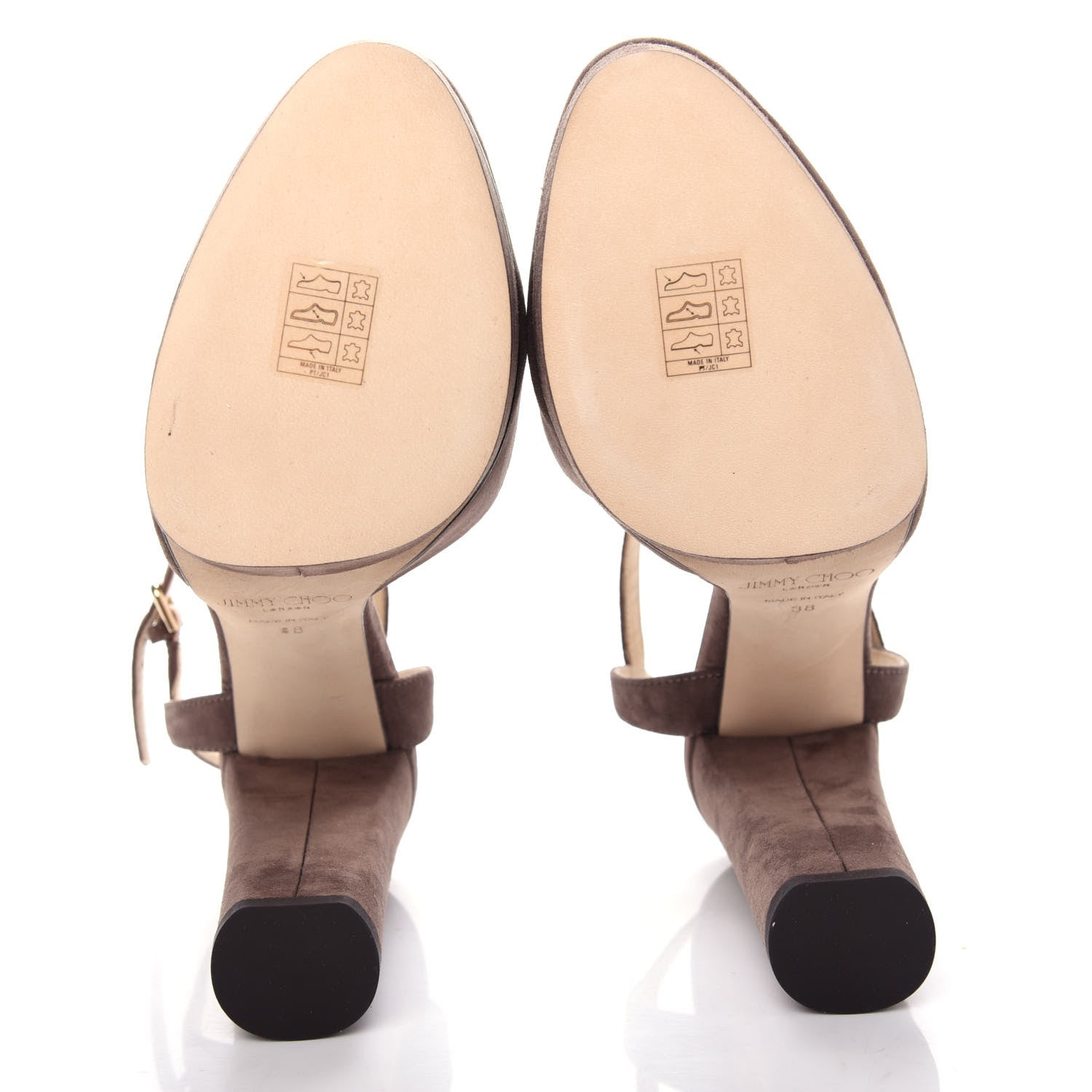 Jimmy Choo Suede Maple 125 Pumps 38 Stone 6 of 10