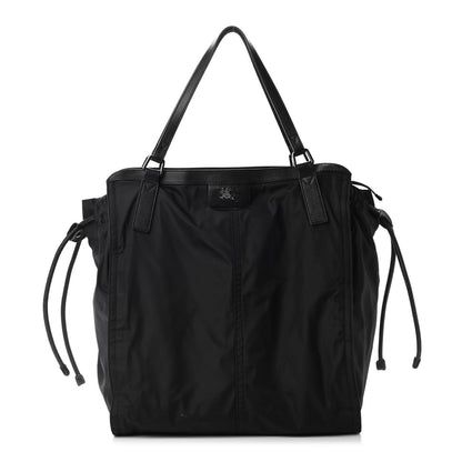 Burberry Nylon Check Buckleigh Packable Tote Black 1 of 10