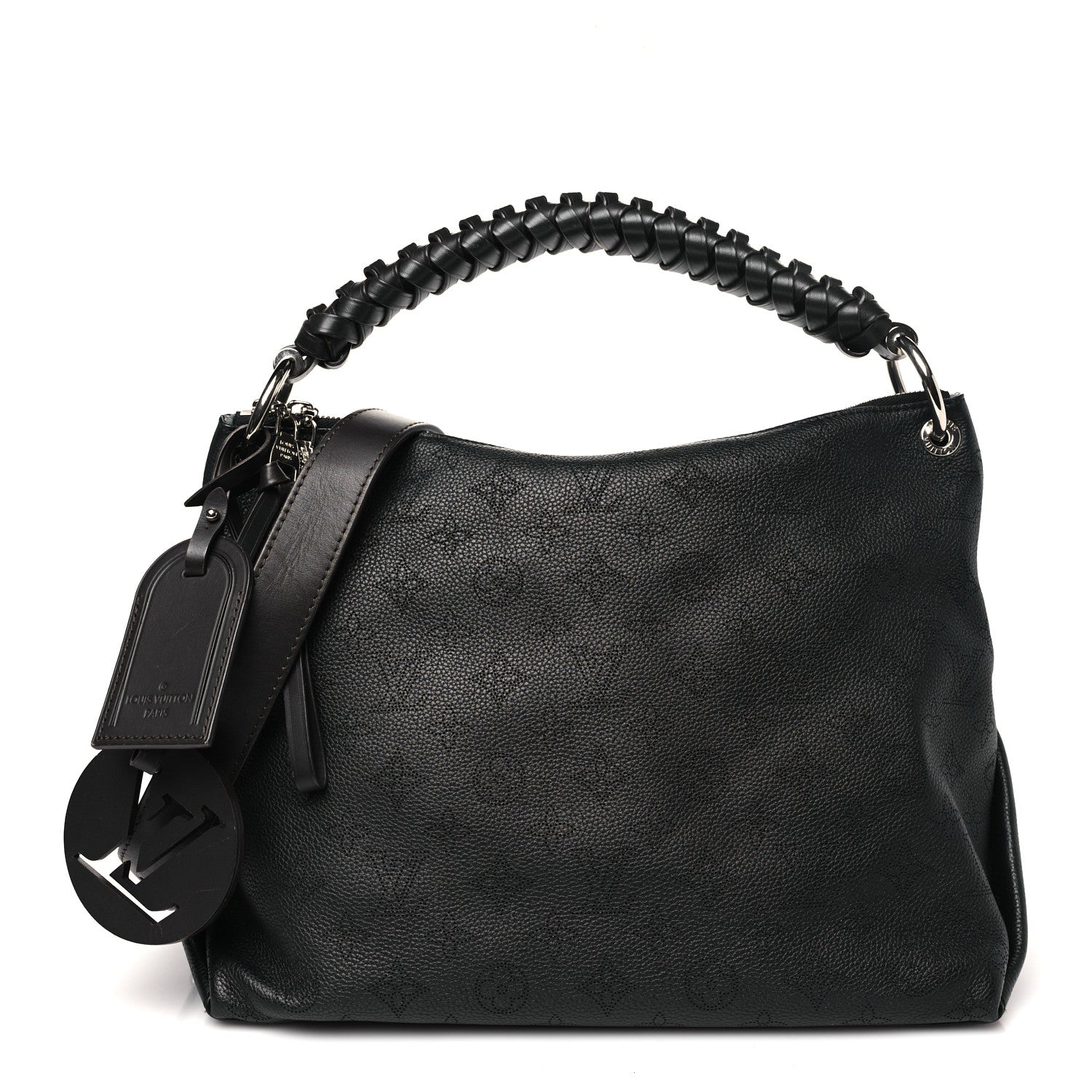 Louis Vuitton Mahina Beaubourg Hobo MM Black 1 of 10