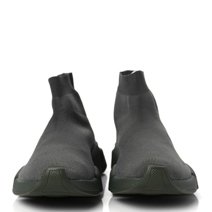 Balenciaga Technical 3D Recycled Knit Womens Speed 2.0 Sneakers 38 Monocolor Dark Kaki 2 of 7