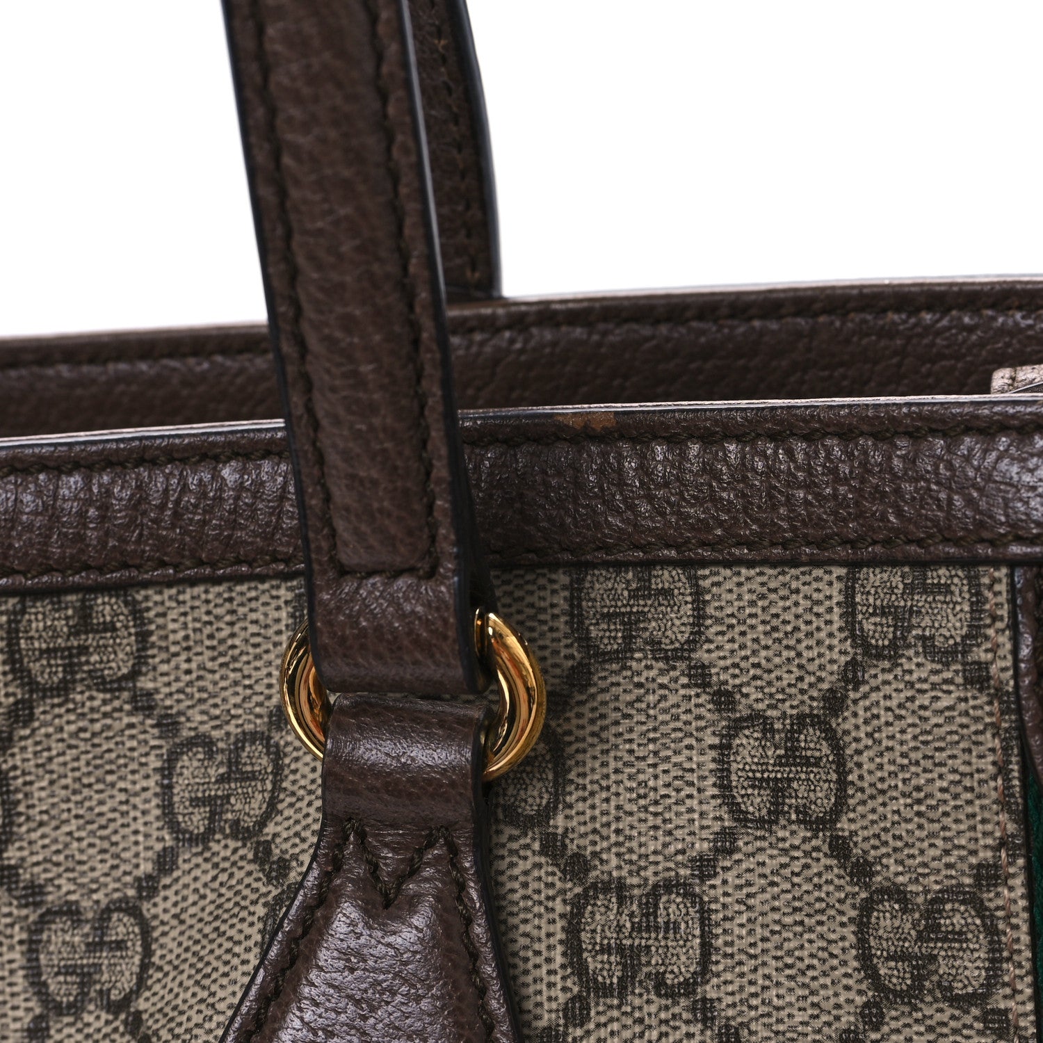 Gucci GG Supreme Monogram Medium Ophidia Shopping Tote Brown 12 of 12