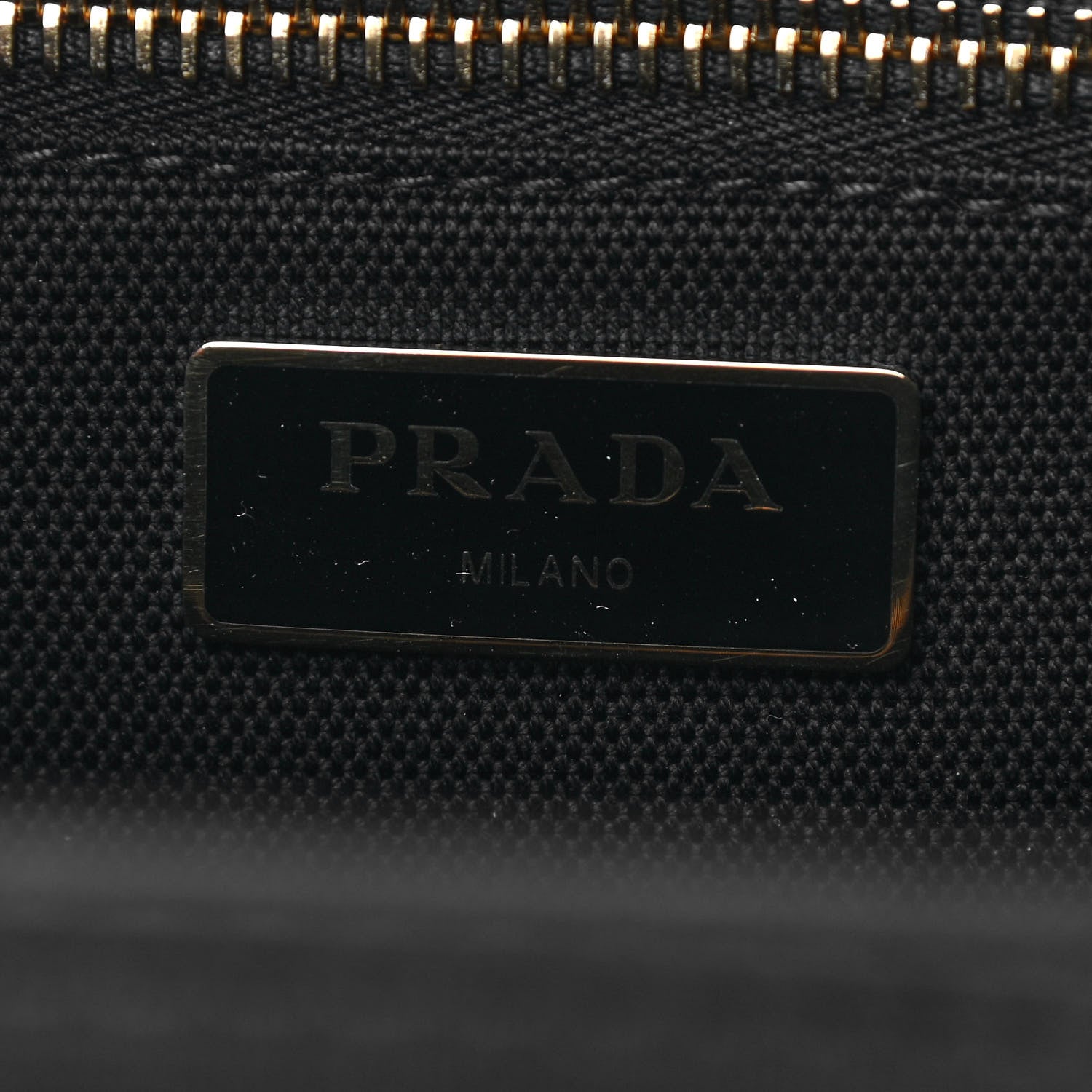Prada Wicker Canvas Shoulder Bag Naturale Black 6 of 12