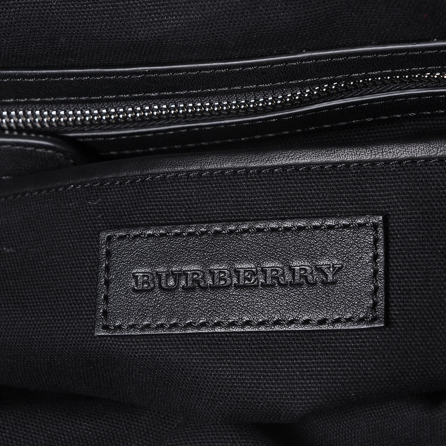 Burberry Canvas Mega Check Medium Rucksack Backpack Black 6 of 8