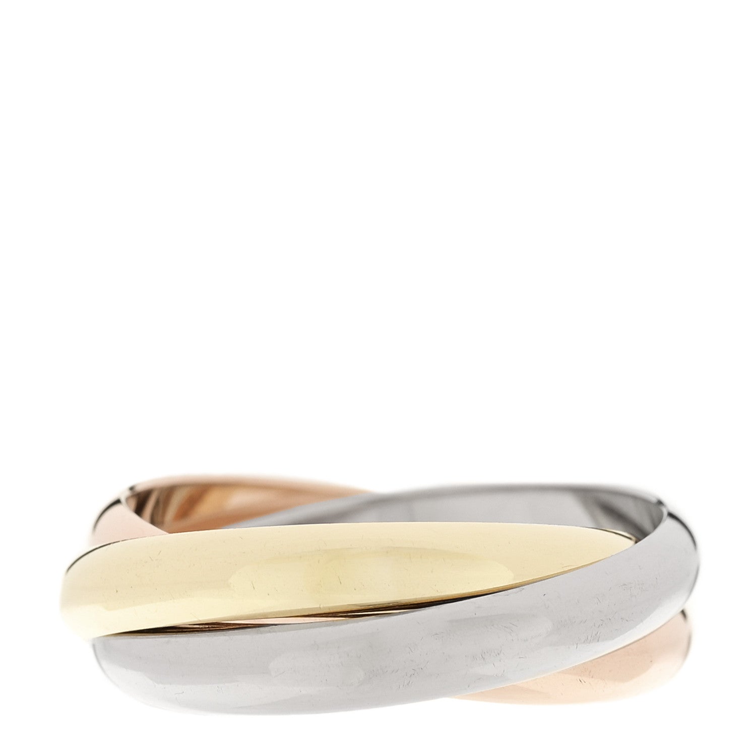 Cartier 18K Pink Yellow White Gold Classic Trinity Ring 59 8.75 3 of 4