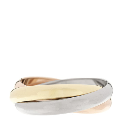 Cartier 18K Pink Yellow White Gold Classic Trinity Ring 59 8.75 3 of 4