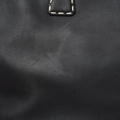 Prada City Calf Hand Stitched Medium Galleria Double Zip Tote Black 12 of 19