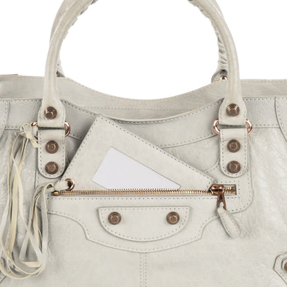Balenciaga Agneau Giant 12 Rose Gold Hardware Part Time Gris Ciment 4 of 13