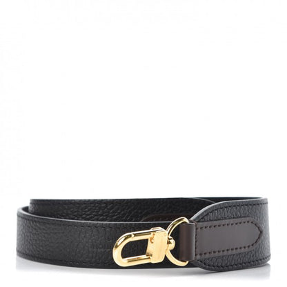 Louis Vuitton Calfskin Jersey Shoulder Strap Black 1 of 3
