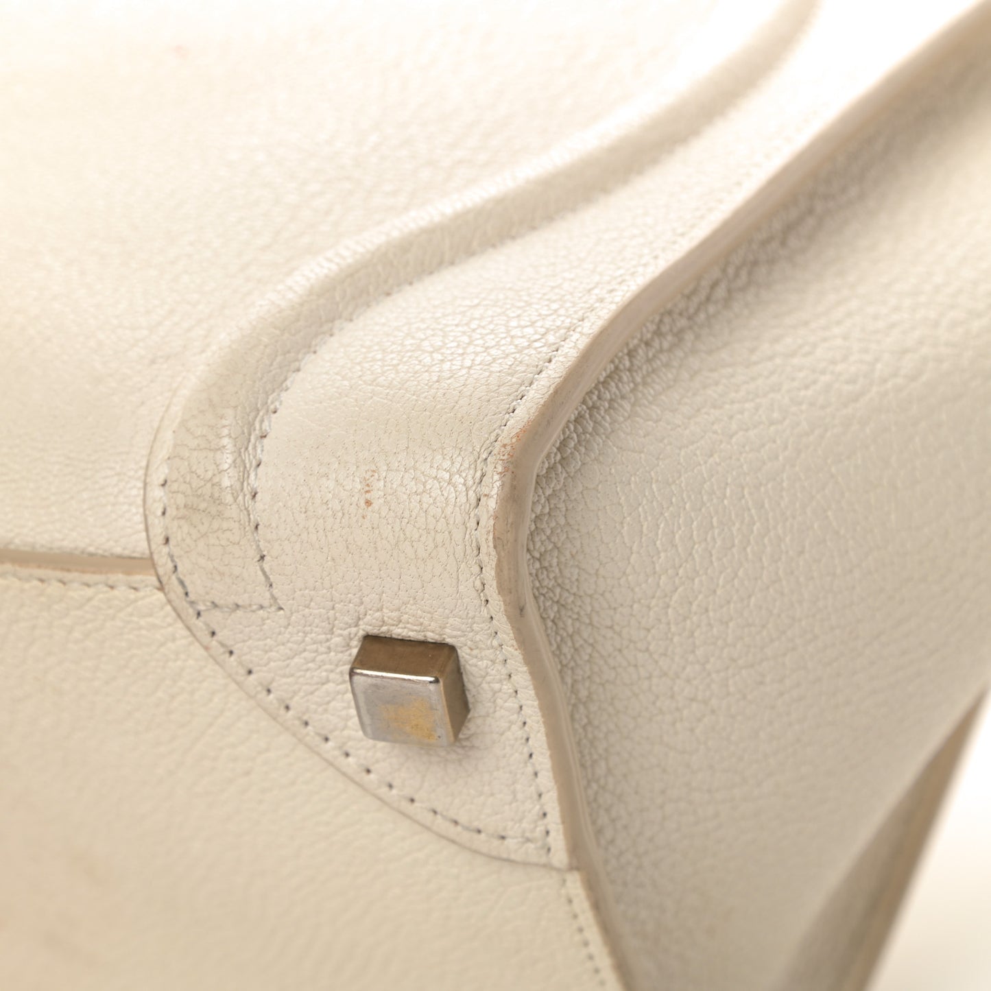 Goatskin Micro Luggage White