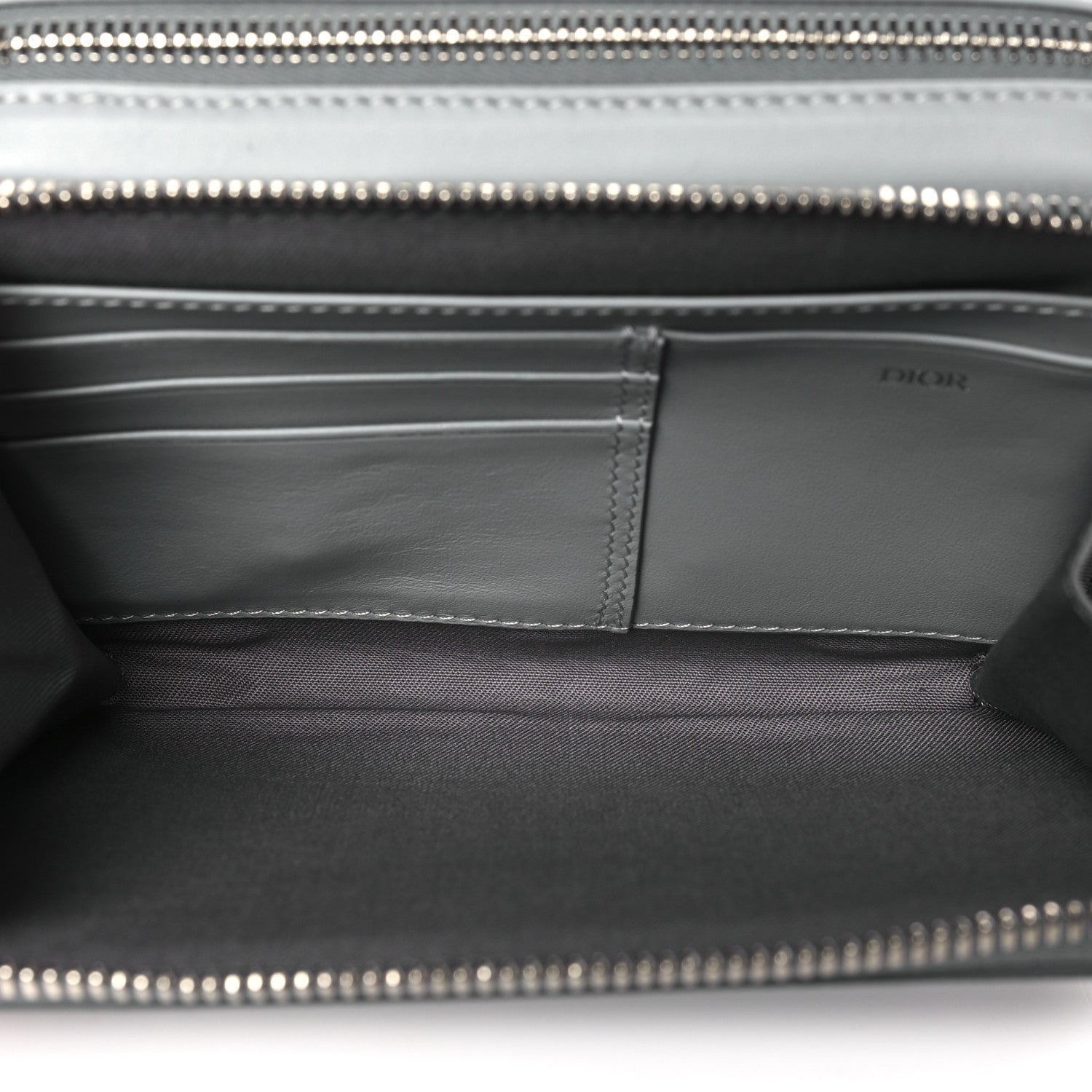 Christian Dior Coated Canvas CD Diamond Messenger Pouch Grey 5 of 12