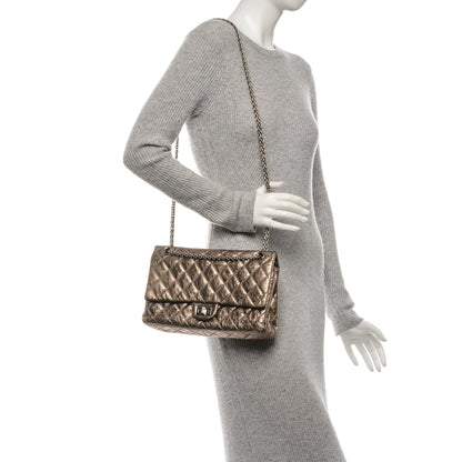 Chanel Metallic Aged Calfskin Quilted 2.55 Reissue 226 Flap Gold 2 of 7
