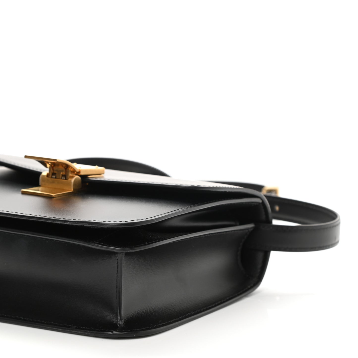 Box Calfskin Teen Classic Box Flap Bag Black