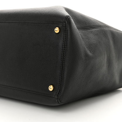 Chanel Calfskin Cerf Executive Shopper Tote Black 11 of 12