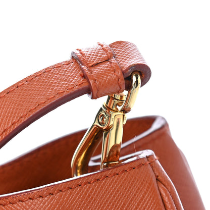 Prada Saffiano Lux Medium Tote Rame 8 of 15
