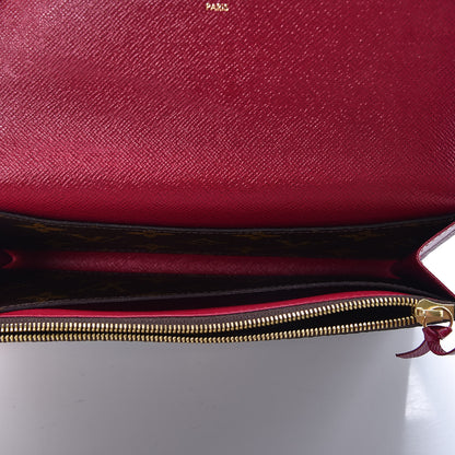 Louis Vuitton Monogram Emilie Wallet Fuchsia 5 of 8
