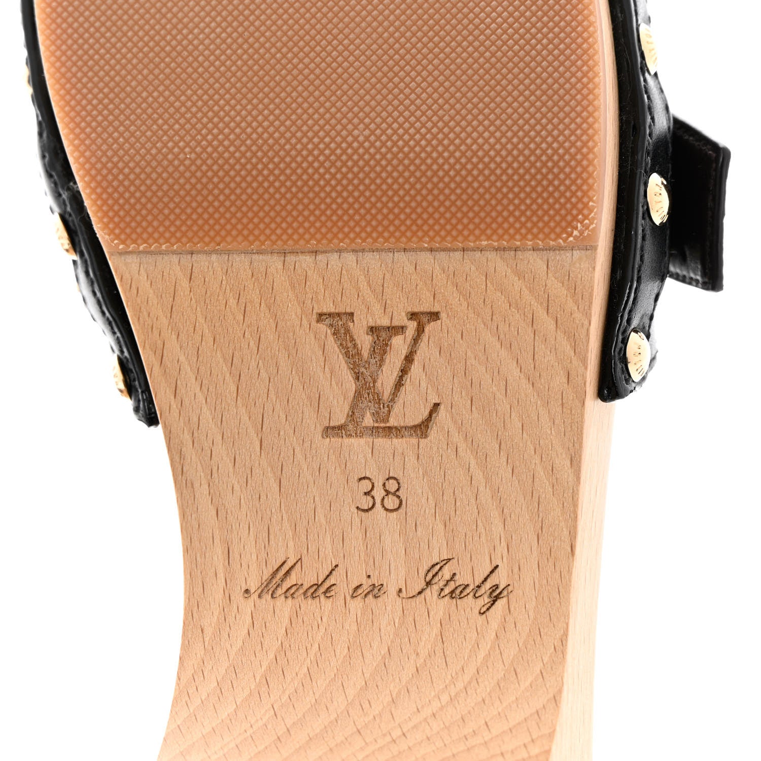 Louis Vuitton Calfskin Monogram Cottage Mules 38 Black 8 of 10