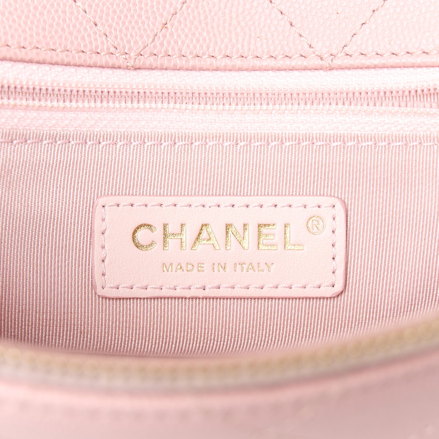 Lambskin Caviar Lovely Chains Flap Shoulder Bag Pink