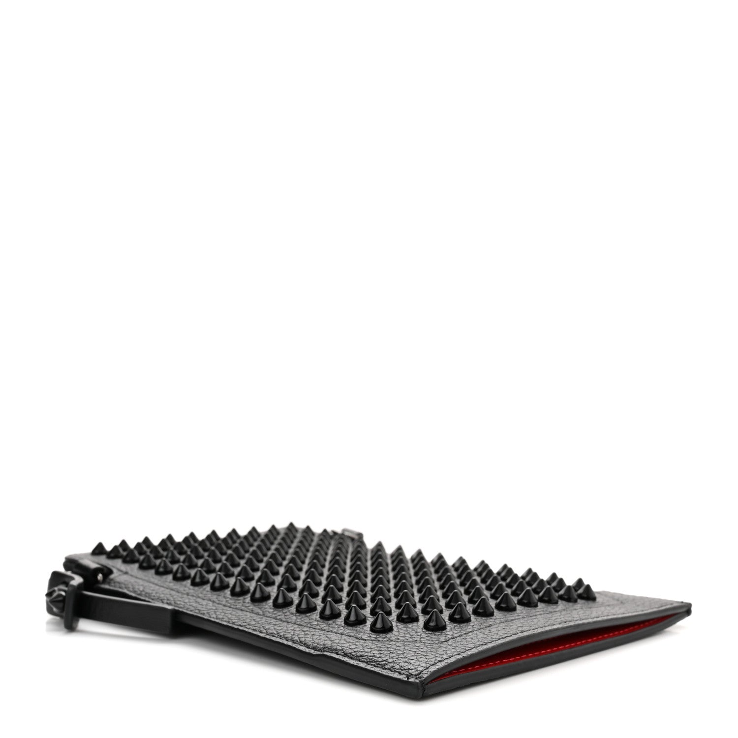 Christian Louboutin Empire Calfskin Spikes Loubilab Clutch Black 4 of 9