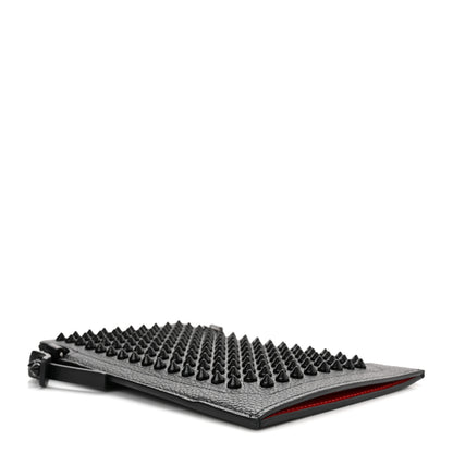Christian Louboutin Empire Calfskin Spikes Loubilab Clutch Black 4 of 9