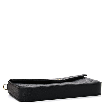 Louis Vuitton Empreinte Pochette Felicie Chain Wallet Black 4 of 8