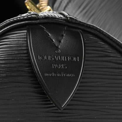 Louis Vuitton Epi Keepall 55 Black 6 of 12