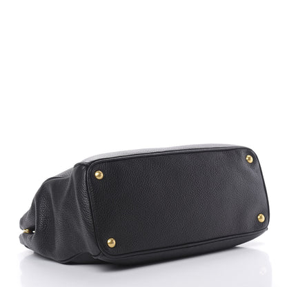 Prada Vitello Daino Tote Black 4 of 17