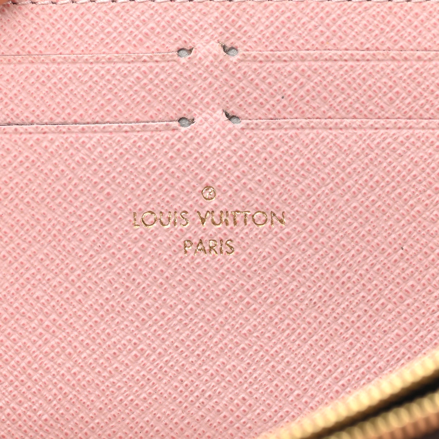 Damier Ebene Clemence Wallet Rose Ballerine