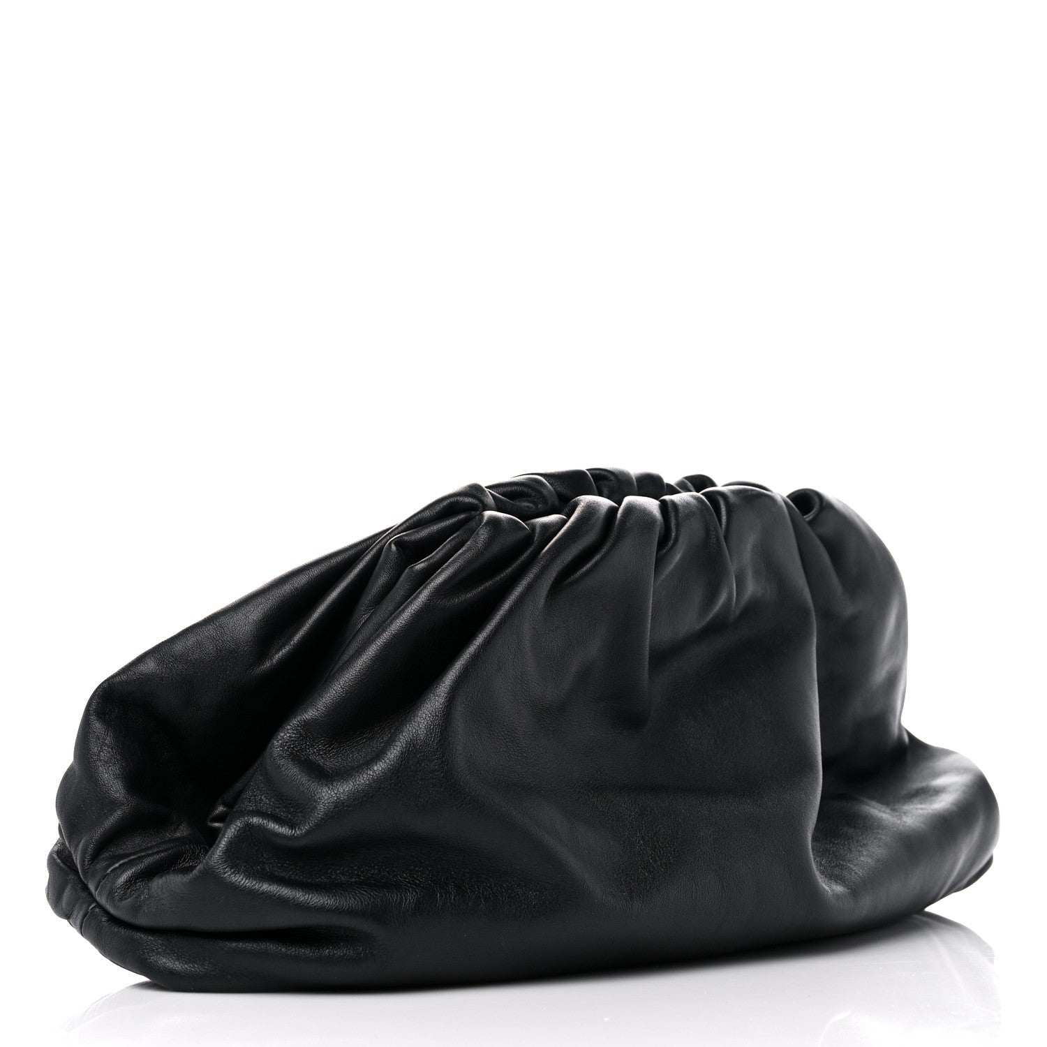 Bottega Veneta Smooth Butter Calf The Pouch Oversized Clutch Black 3 of 12