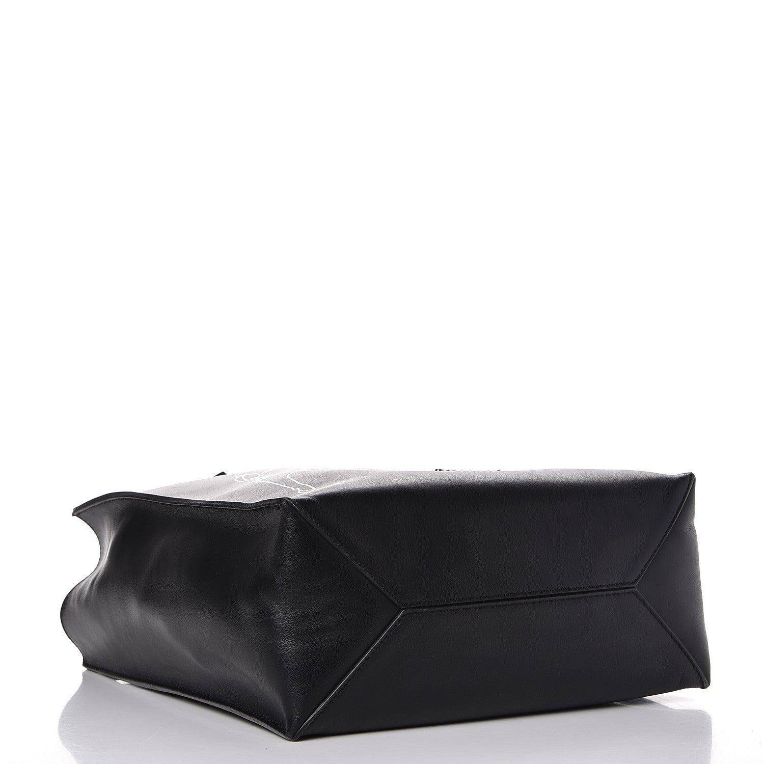 Givenchy Calfskin Bambi Print Small Stargate Shopper Tote Black 6 of 13