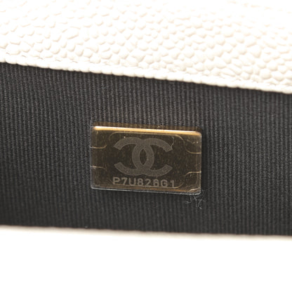 Chanel Caviar Quilted Mini Chain Soul Flap White 8 of 12