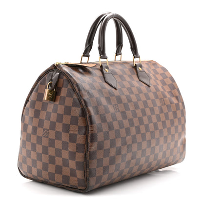 Louis Vuitton Damier Ebene Speedy 35 4 of 19