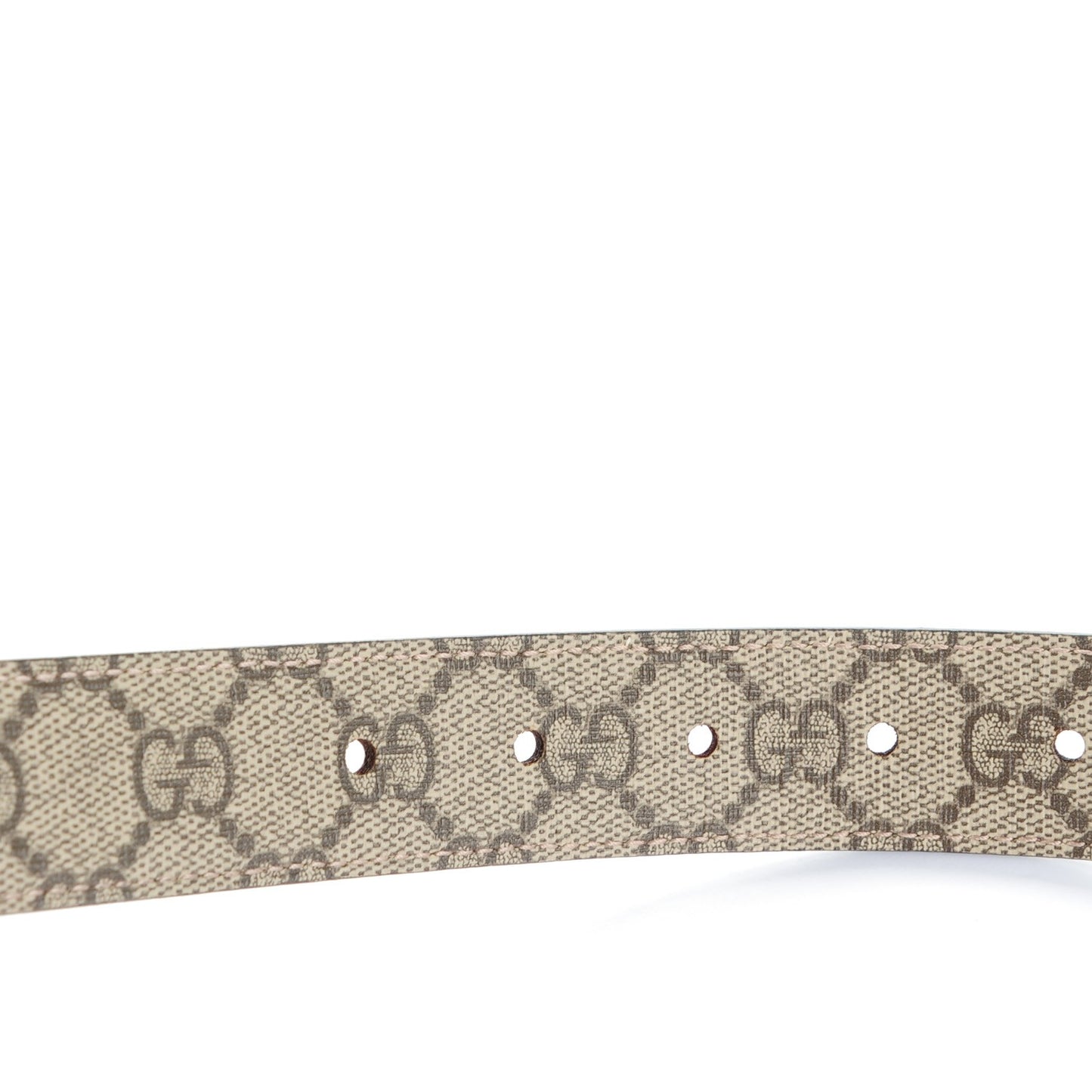 Selleria Calfskin GG Supreme Monogram Reversible 30mm Belt 95 38 Dark Cipria Beige Ebony