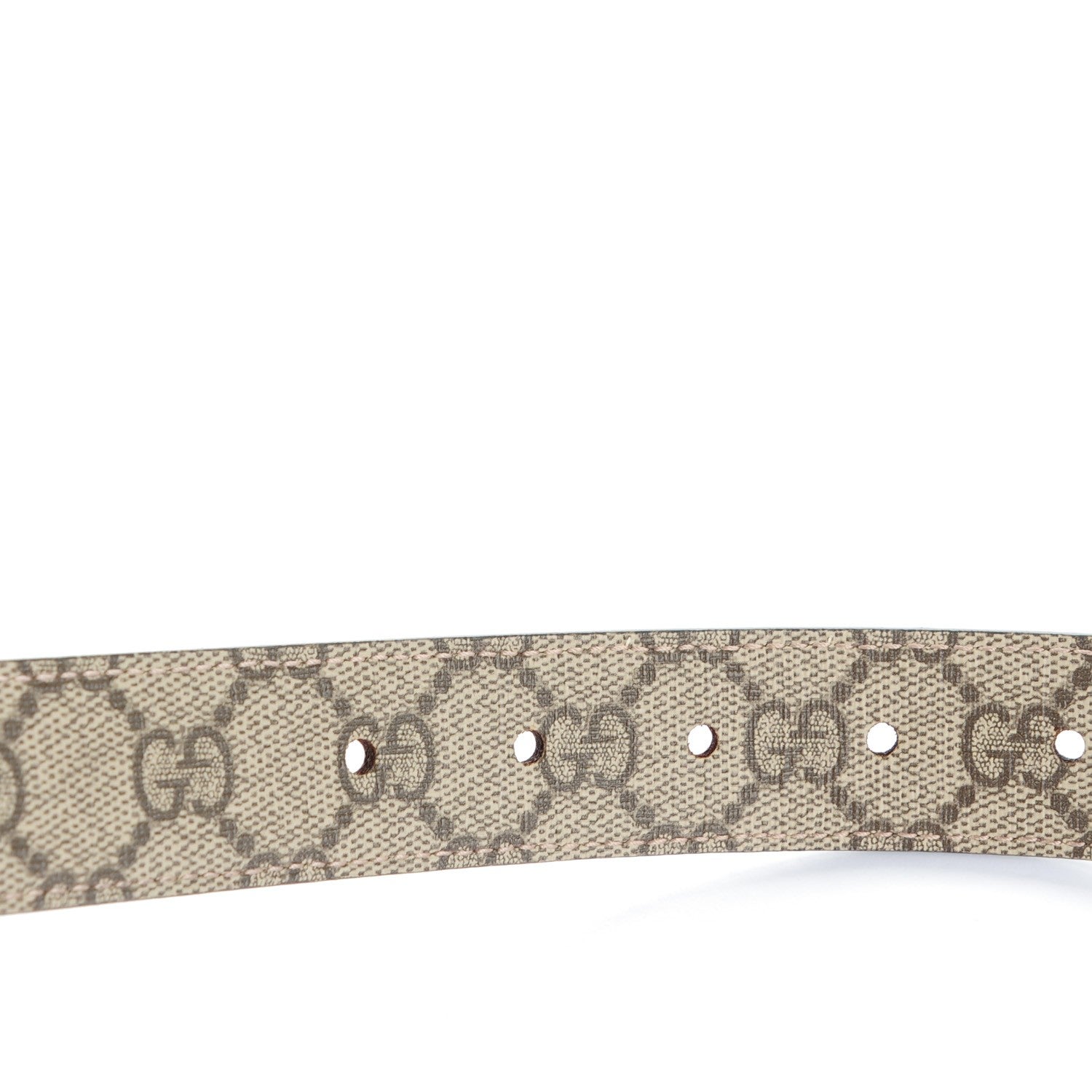 Gucci Selleria Calfskin GG Supreme Monogram Reversible 30mm Belt 95 38 Dark Cipria Beige Ebony 3 of 6