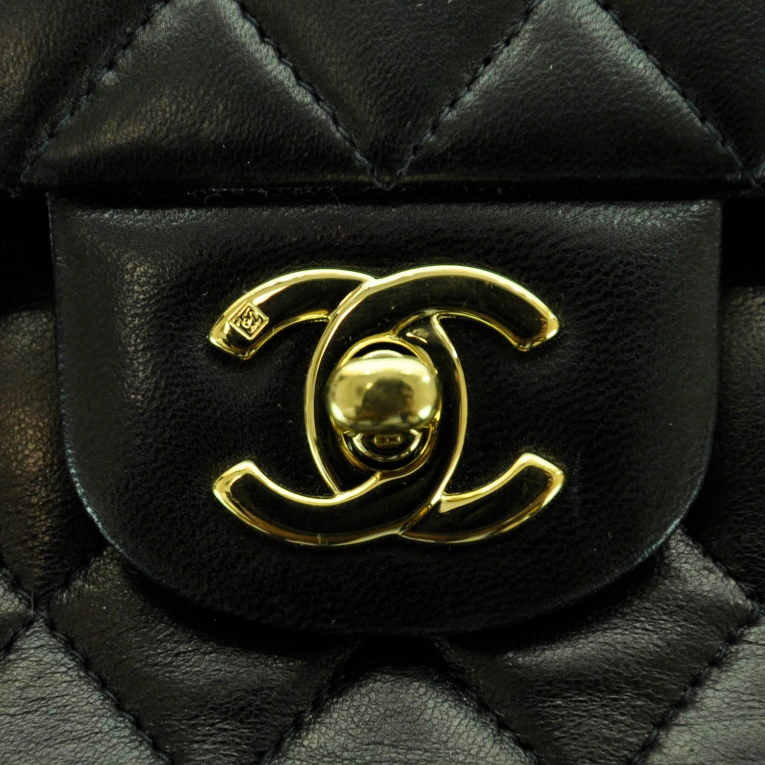 Chanel Lambskin Quilted Small Double Flap Black 8 of 11